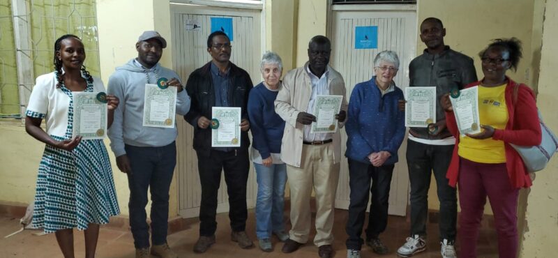 Trainers certification by British Beekeppers Association on Modern African Beekeeping